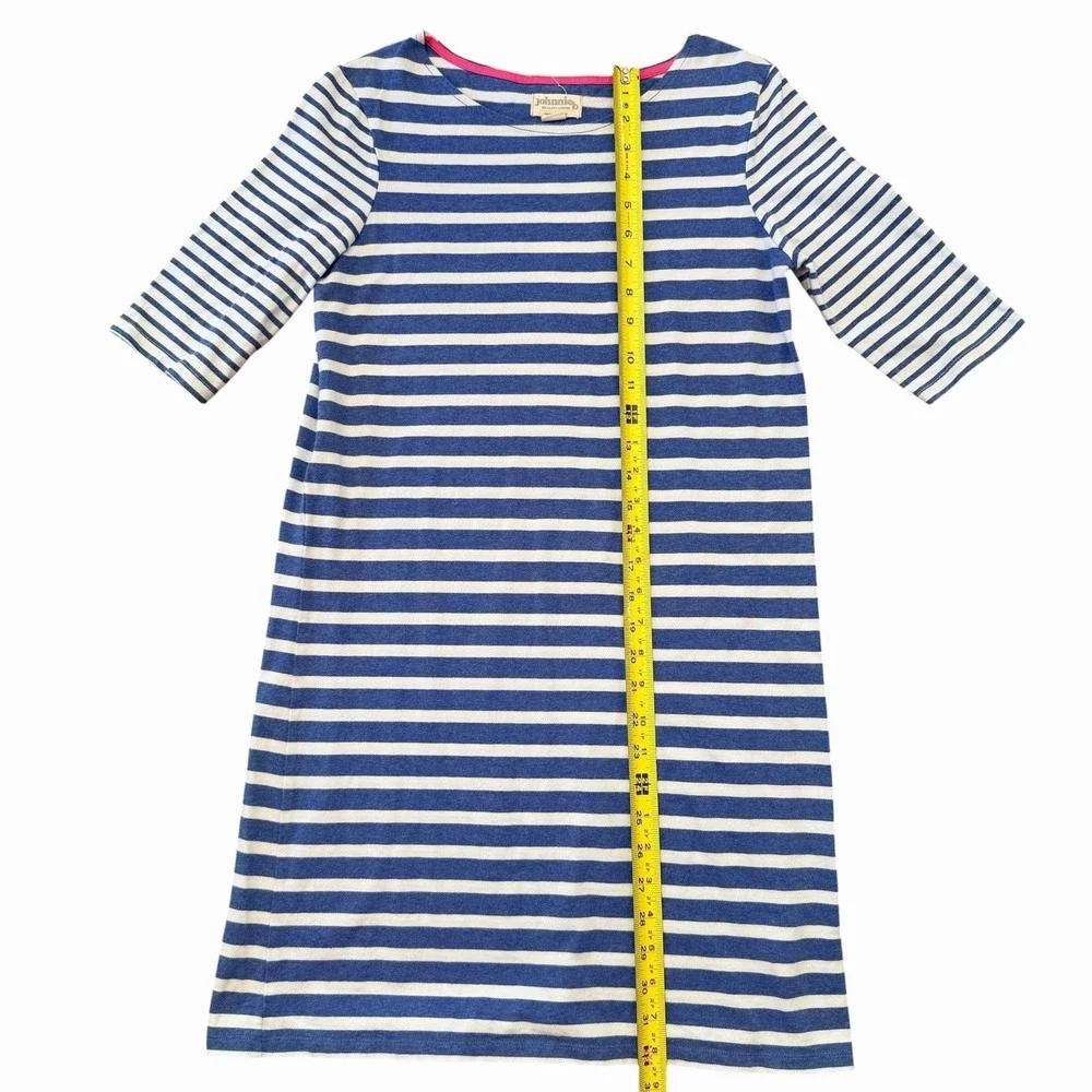 Johnnie B Girls Blue Striped Sleeveless‎ Dress Cotton Size 15-16Y Nautical Beach